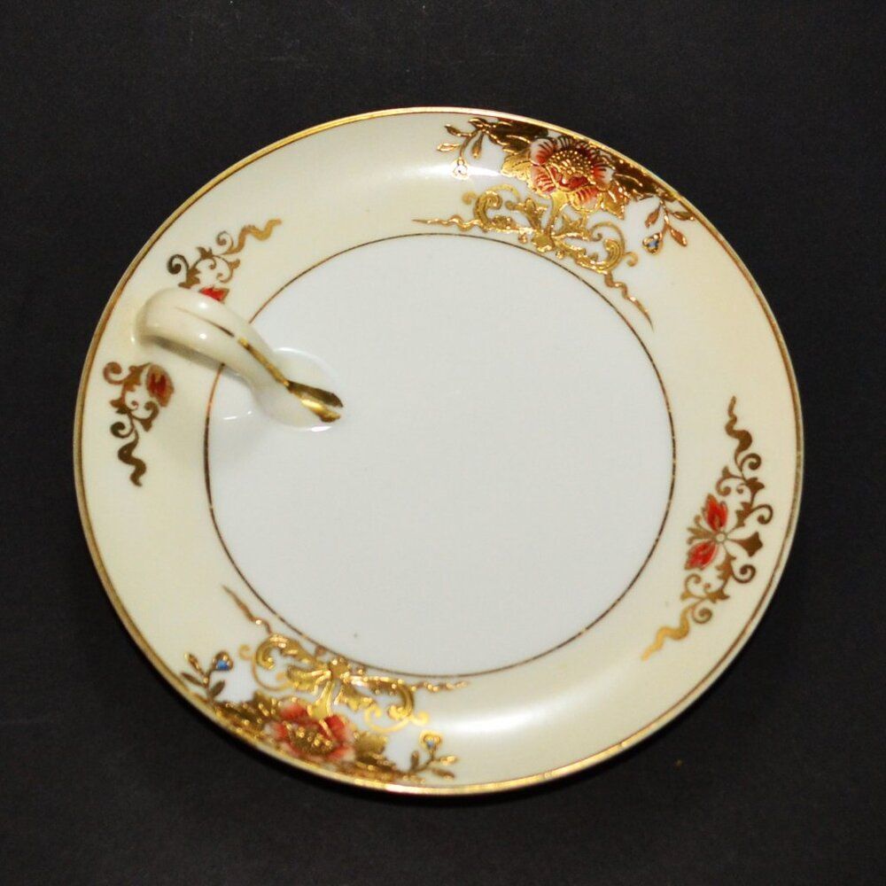 Noritake Candle Carry Plate Hand Painted Home Decor Vintage Japan - Picture 3 of 5